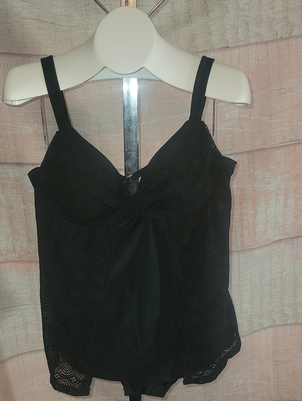 Meet.curve Black Lace Tankini